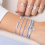 doriane bijoux-atlanta-bracelet-argent-multitours-bleu-ivoire-bijoux totem.