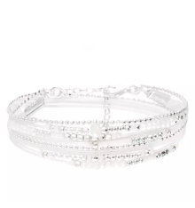 doriane bijoux-atlanta-bracelet-argent-multitours-blanc-bijoux totem.