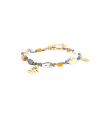 franck herval-justine-bracelet-ajustable-cordon tissé-bijoux totem.