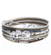 doriane bijoux-bracelet-argent-triple tours-bijoux totem.