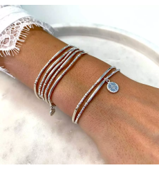 doriane-bijoux-rose des vents-bracelet-extensible-argent-bijoux totem.