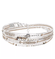 doriane bijoux-atlanta-bracelet-argent-multi tours-blanc-bijoux totem.