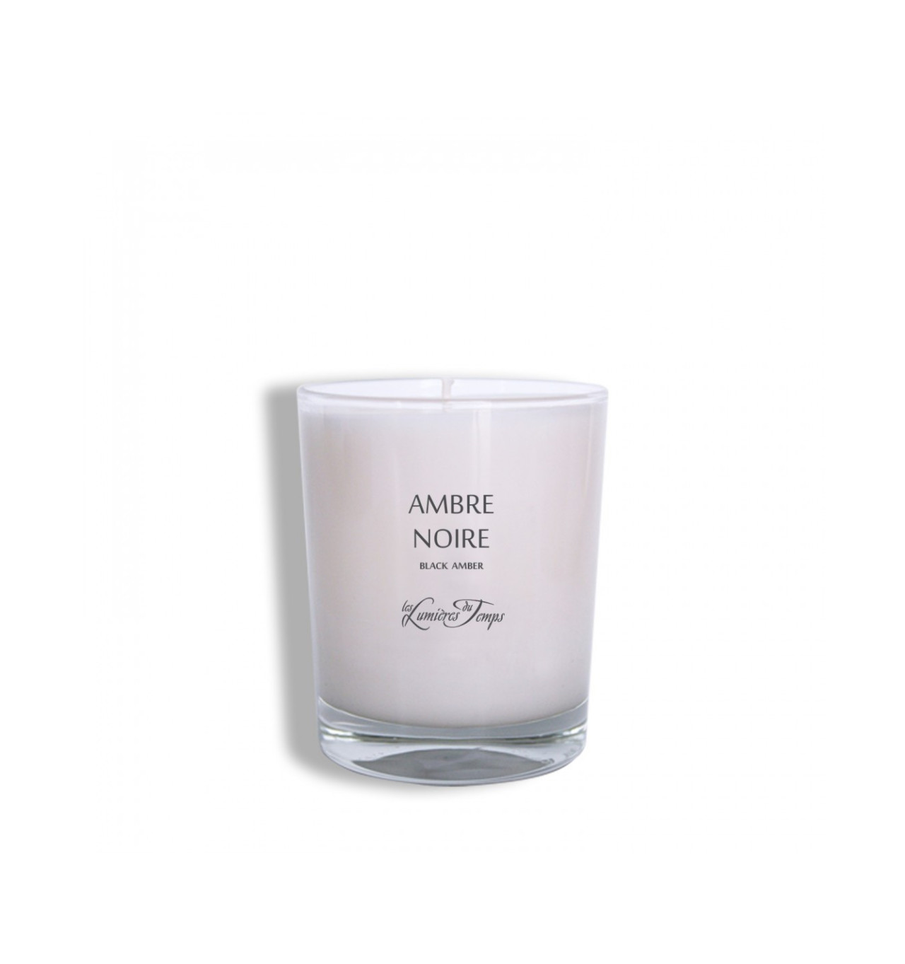 les lumières du temps-les traditionnels-ambre noire-bougie-180gr-bijoux totem
