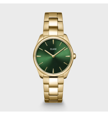 cluse-féroce-montre-femme-vert-or-acier-bijoux totem