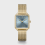 cluse-tétragone-montre-femme-acier-doré-bleu-bijoux totem