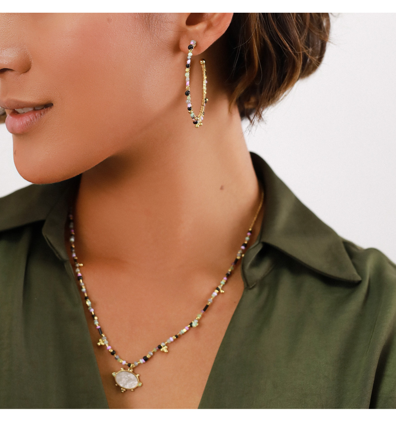 franck herval-gabrielle-boucles d'oreilles-créoles-bijoux totem.