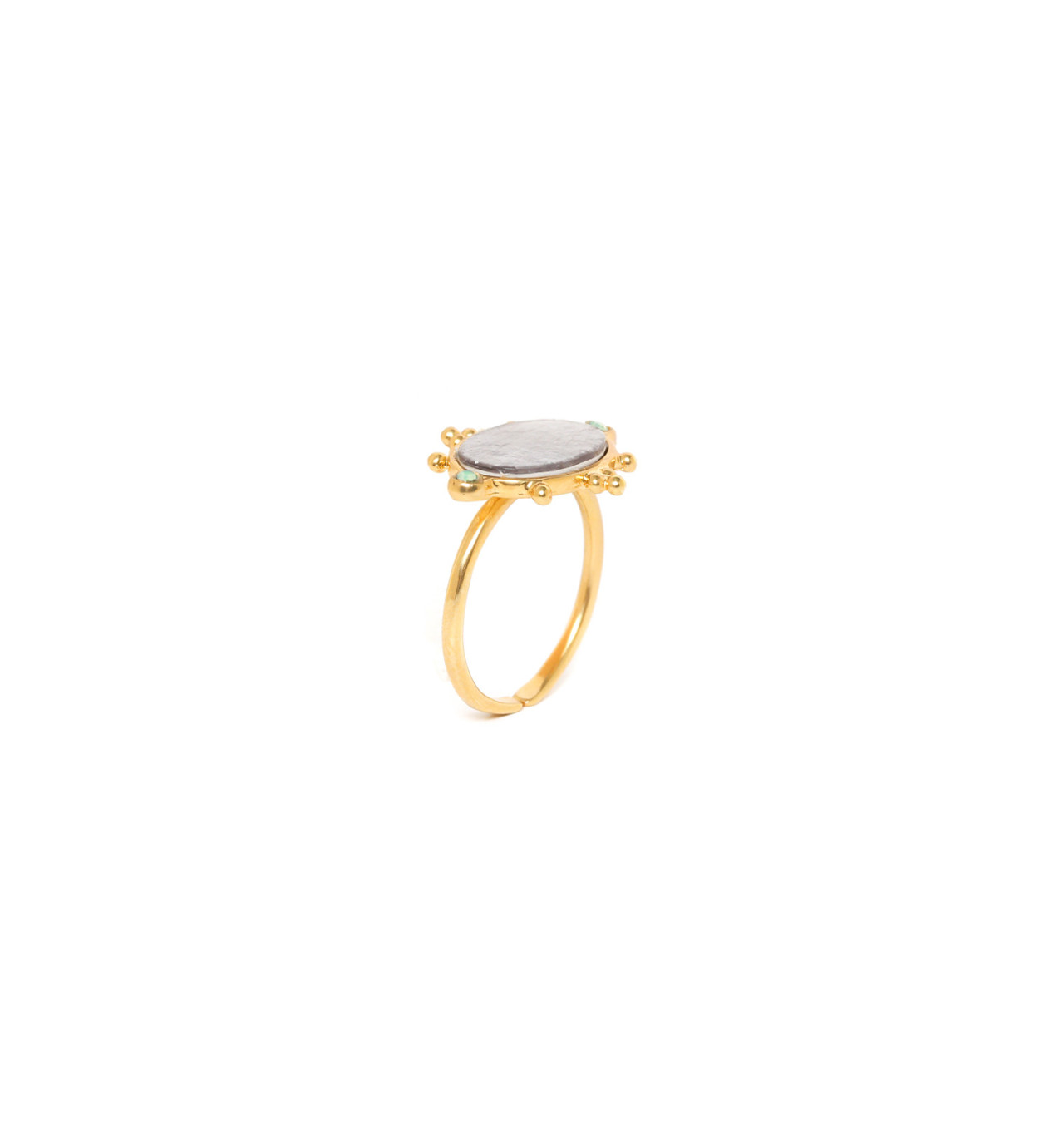 franck herval-gabrielle-bague-ajustable-ovale-bijoux totem.