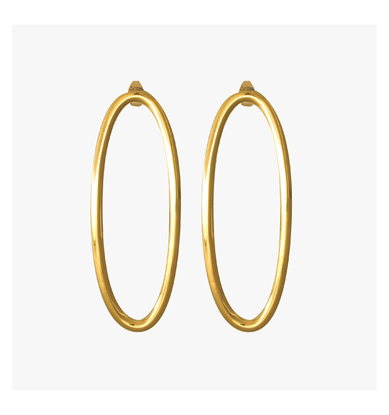 cxc-ambar-boucles d'oreilles-ovales-plaquées or-bijoux totem