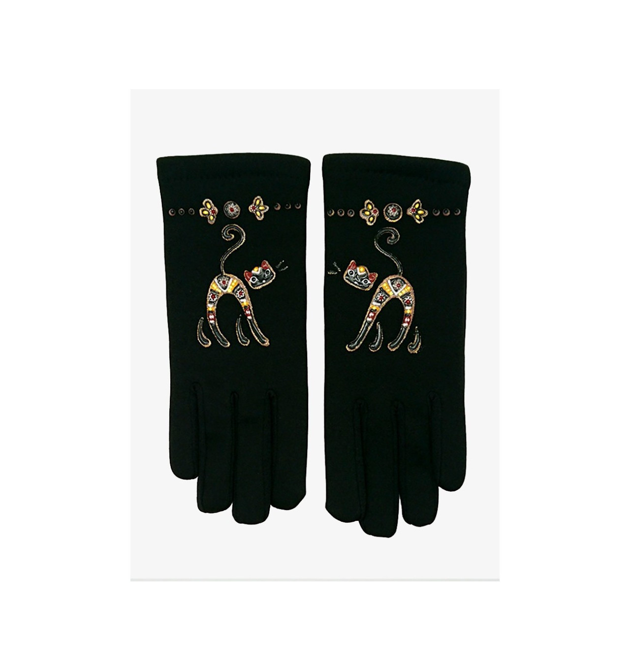 quand les poules auront des gants-minouchka noir-bijoux totem
