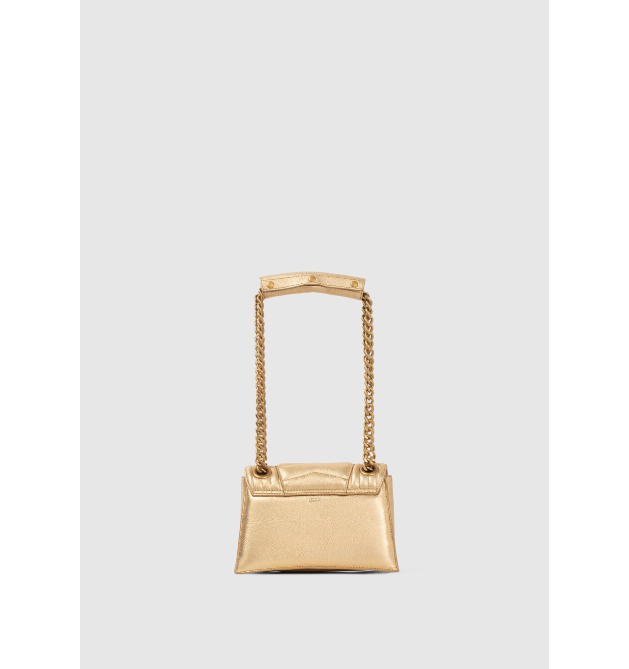 ikks-the 1-glitter-doré métallisé-sac-pochette-cuir-bijoux totem.