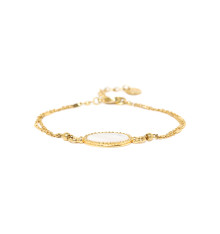 franck herval-olwen-bracelet-ajustable-médaillon-ovale-bijoux totem