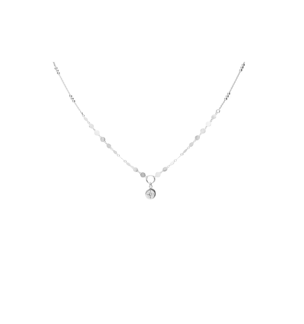 doriane-rose des vents-collier-argent 925-bijoux totem.