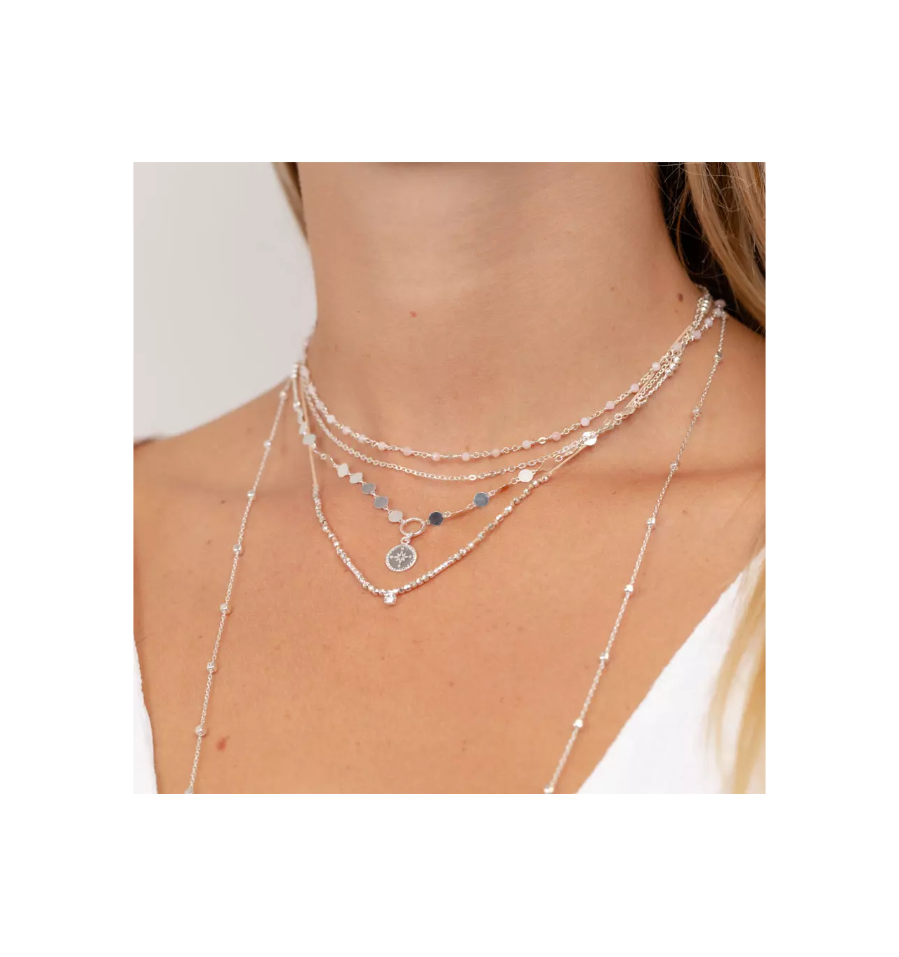 doriane-rose des vents-collier-argent 925-bijoux totem.