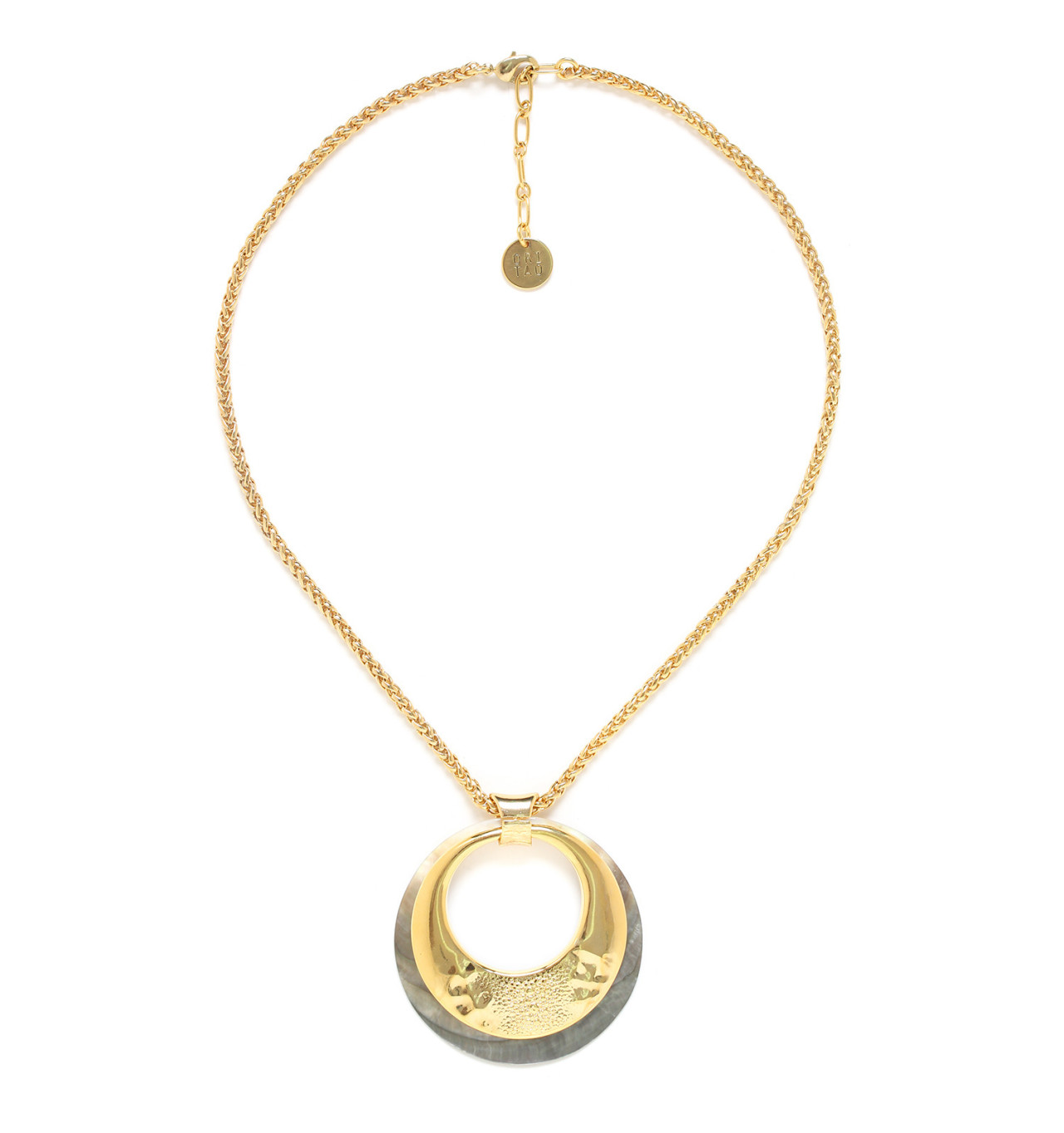 ori tao bijoux-manta-collier-court doré-bijoux-totem.