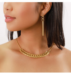ori tao bijoux-rimini-boucles d'oreilles-3 chaines-dorées-bijoux-totem