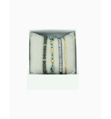les interchangeables-strass box-cube-bracelet-kaki-bijoux-totem