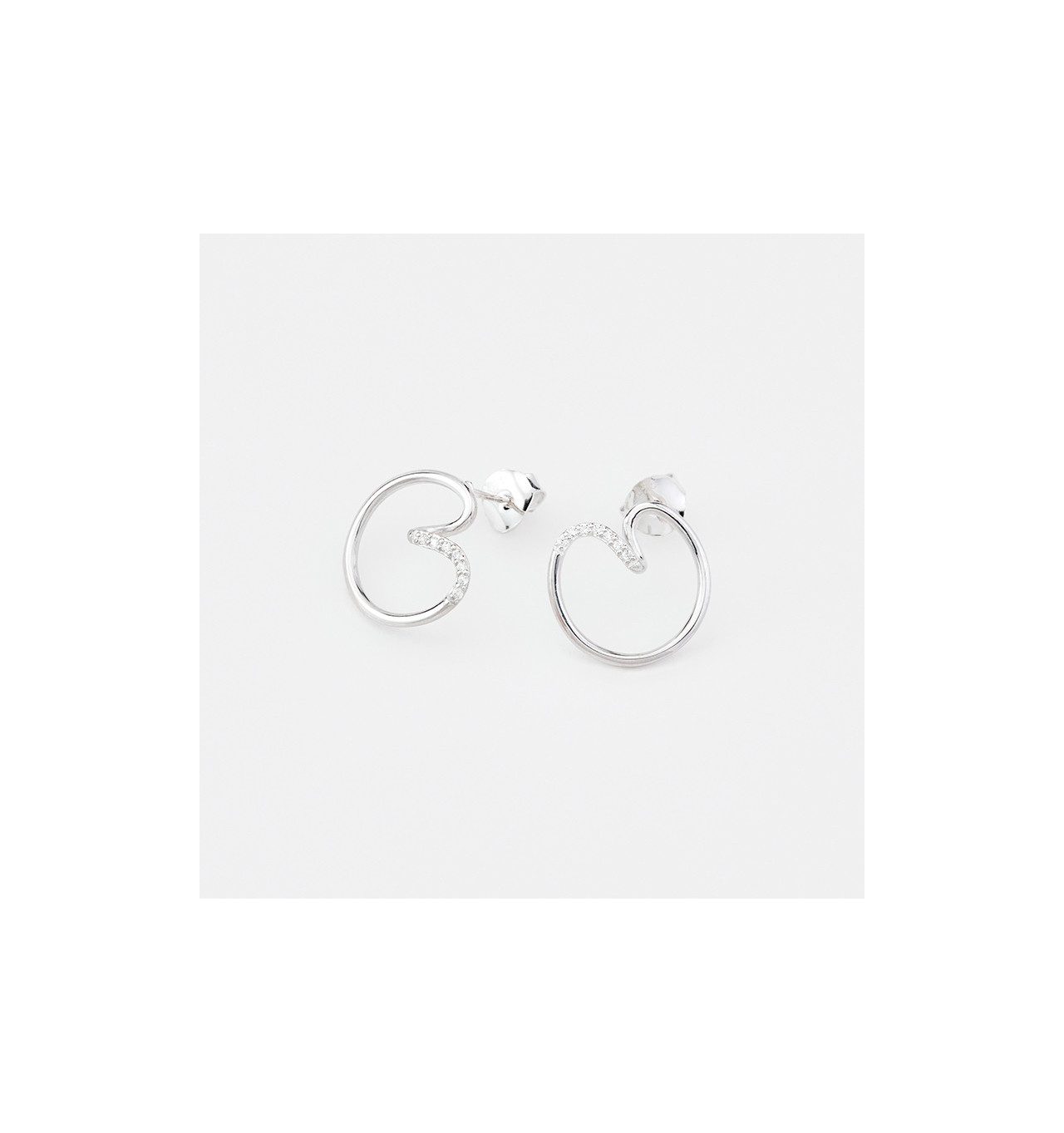canyon france-boucles d'oreilles-argent-cœurs-bijoux totem.