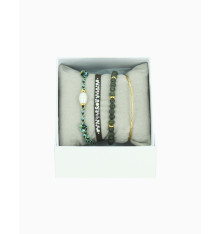 les interchangeables-strass box-perle ovale-bracelet-kaki-bijoux-totem