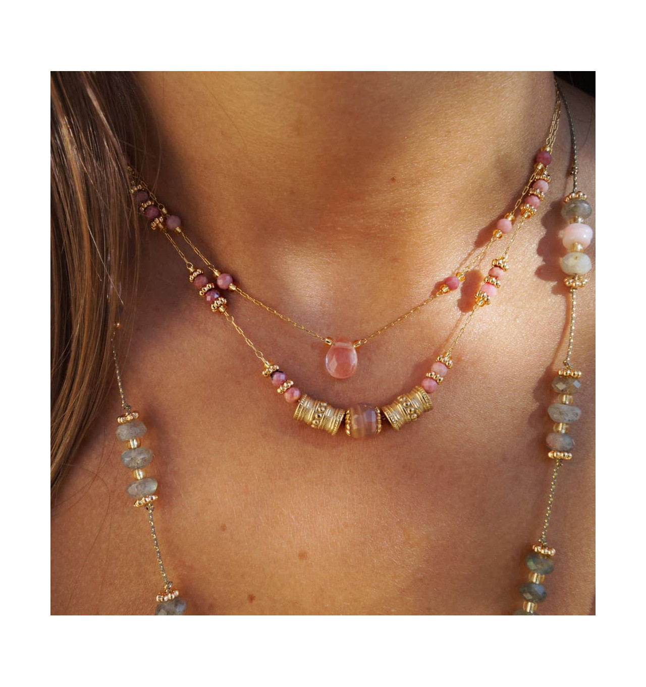 loetma-ethnica-collier-rhodochrosite-réglable-bijoux totem
