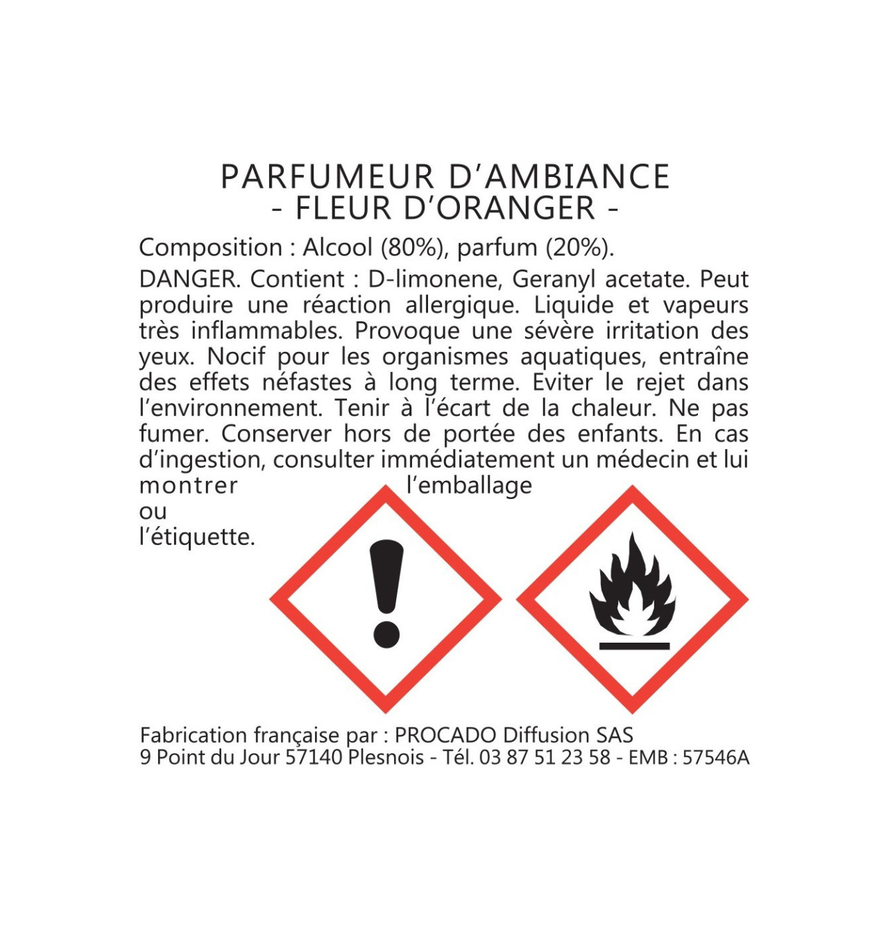 les lumières du temps-les traditionnels-fleur d'oranger-100ml-bijoux totem