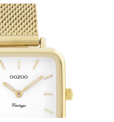 oozoo-montre-femme-acier-carré-doré-bijoux totem