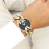 oozoo-montre-femme-métal doré-ronde-bijoux totem