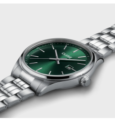 cluse-anthéor-montre-homme-acier-vert-bijoux totem
