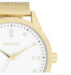 oozoo-montre-femme-acier doré-ronde-bijoux totem