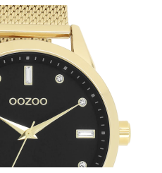 oozoo-montre-femme-acier doré-ronde-bijoux totem