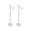 doriane-argent 925-boucles d'oreilles-chaine-oxyde blanc-bijoux totem.