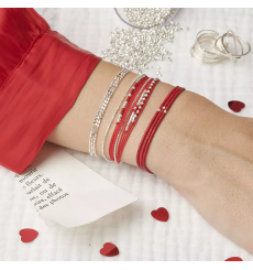 doriane bijoux-bracelet-argent-multi tours-rouge-bijoux totem.