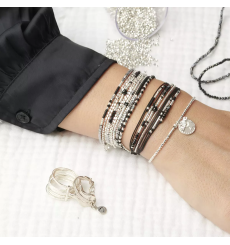 doriane-bijoux-bracelet-extensible-argent-noir-bijoux totem.