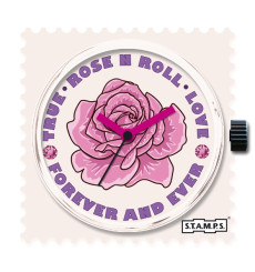 stamps-diamond-rose n roll-cadran-montre-swarovski-bijoux totem