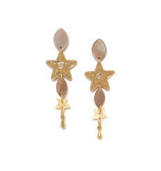 franck herval-estrella-boucles d'oreilles-2 étoiles-bijoux totem