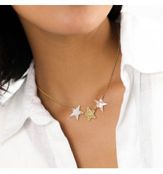 franck herval-estrella-collier-3 étoiles-bijoux totem.