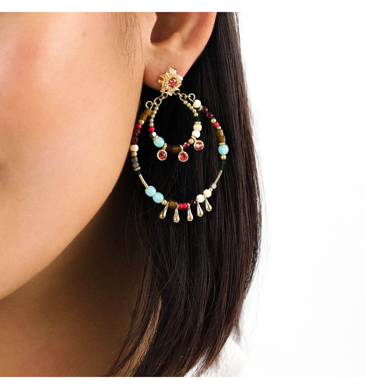 franck herval-frida-boucles d'oreilles-gitanes-bijoux totem.