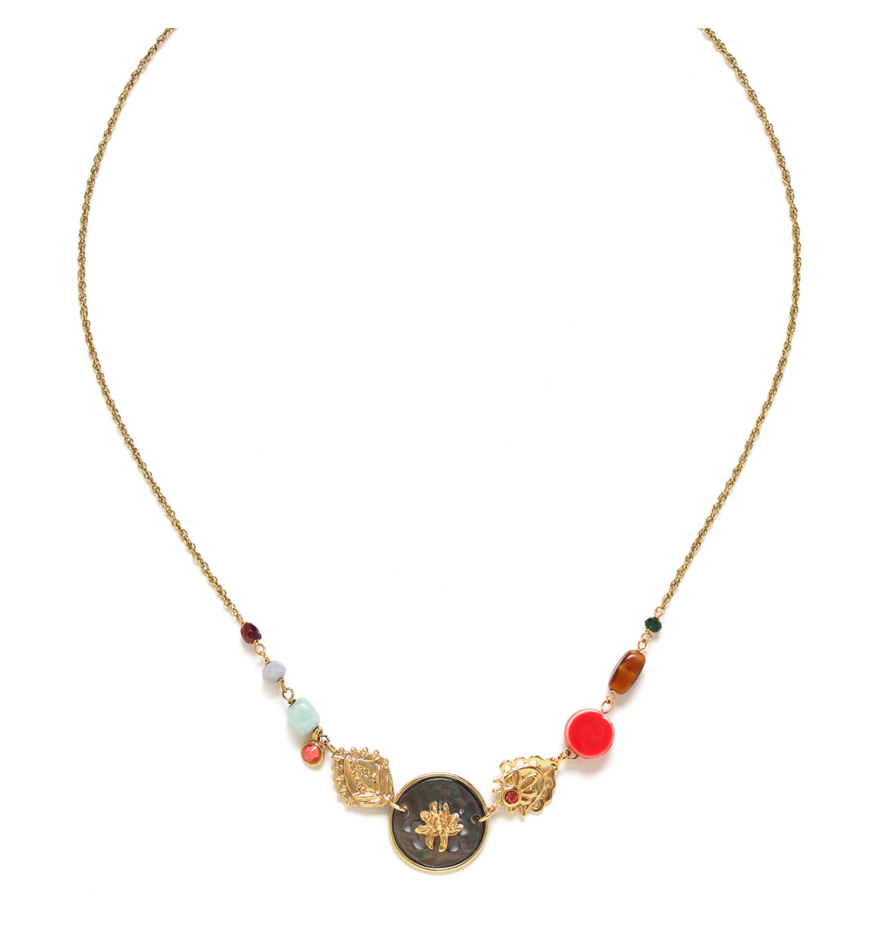 franck herval-frida-collier-multi éléments-bijoux totem