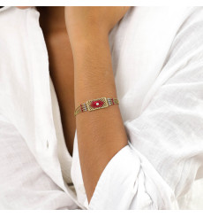 franck herval-selena-bracelet-ajustable-4 rangs-bijoux totem.