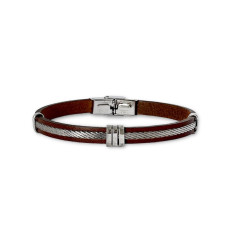 elden paris-igor-bracelet homme-acier-cuir-bijoux totem