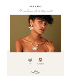 nature bijoux-papyrus-boucles d'oreilles-pampilles-bijoux totem.