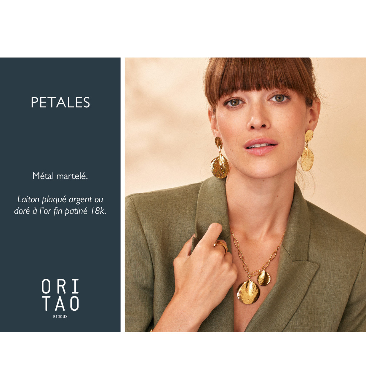 ori tao bijoux-pétales-boucles d'oreilles-gitanes-plaqué or-bijoux-totem