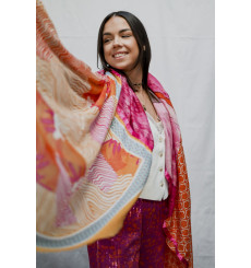 shanna-ophélie-foulard-rose-orange-bijoux totem