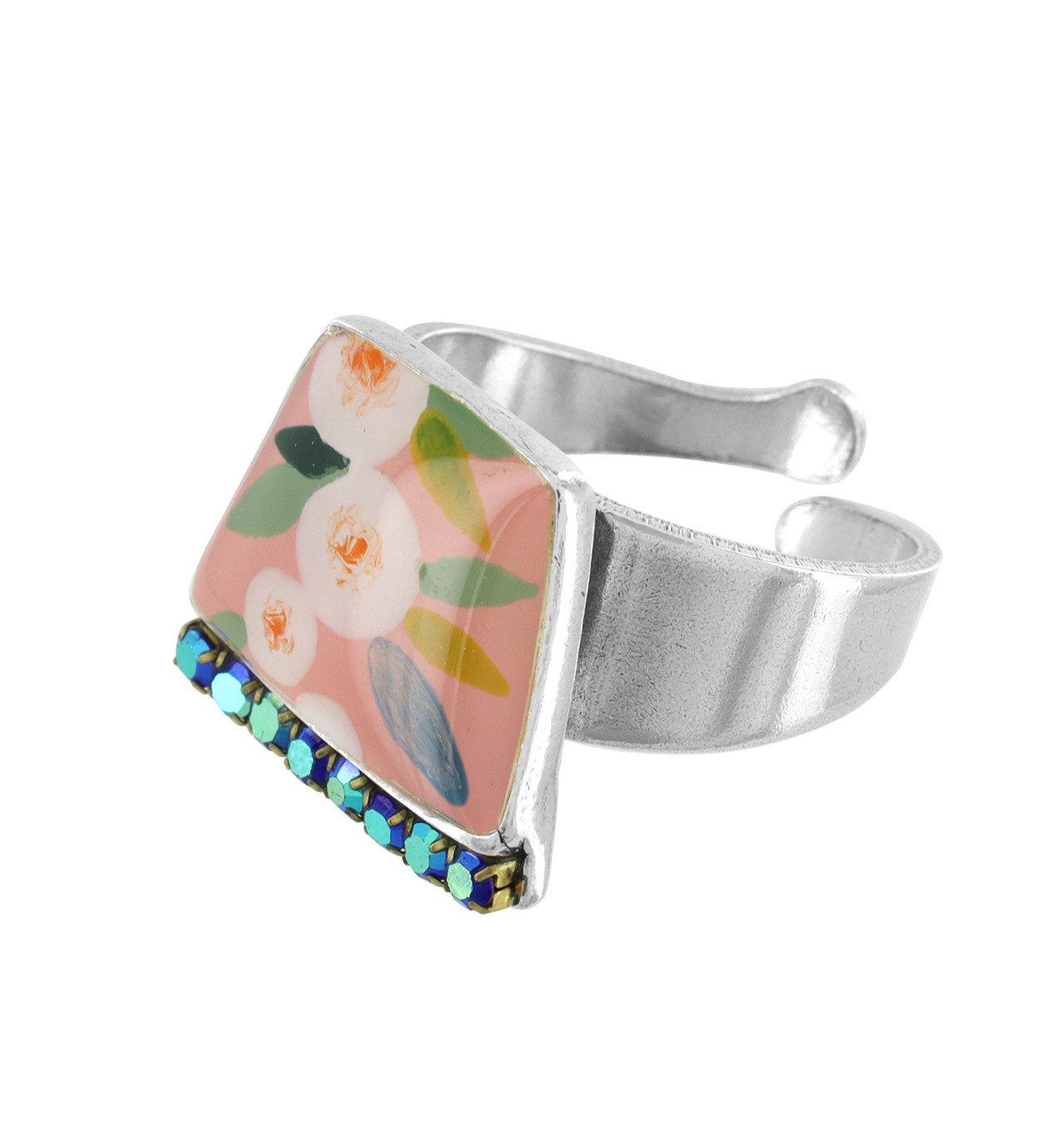 taratata bijoux-ciboulette-bague-réglable-rose-bijoux totem