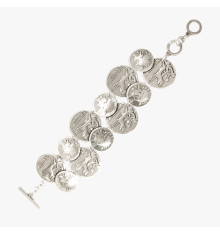 cxc-vainilla-bracelet-ajustable-multipièces-plaqué-argent-bijoux totem