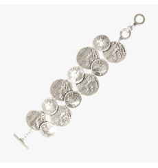 cxc-vainilla-bracelet-ajustable-multipièces-plaqué-argent-bijoux totem