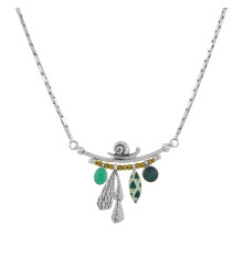 taratata bijoux-green-collier-plastron-bijoux totem.
