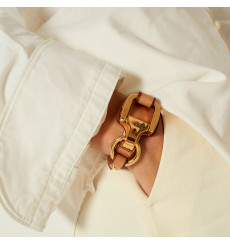 cxc-vainilla-ceinture-ajustable-cuir-camel-plaqué-or-bijoux totem