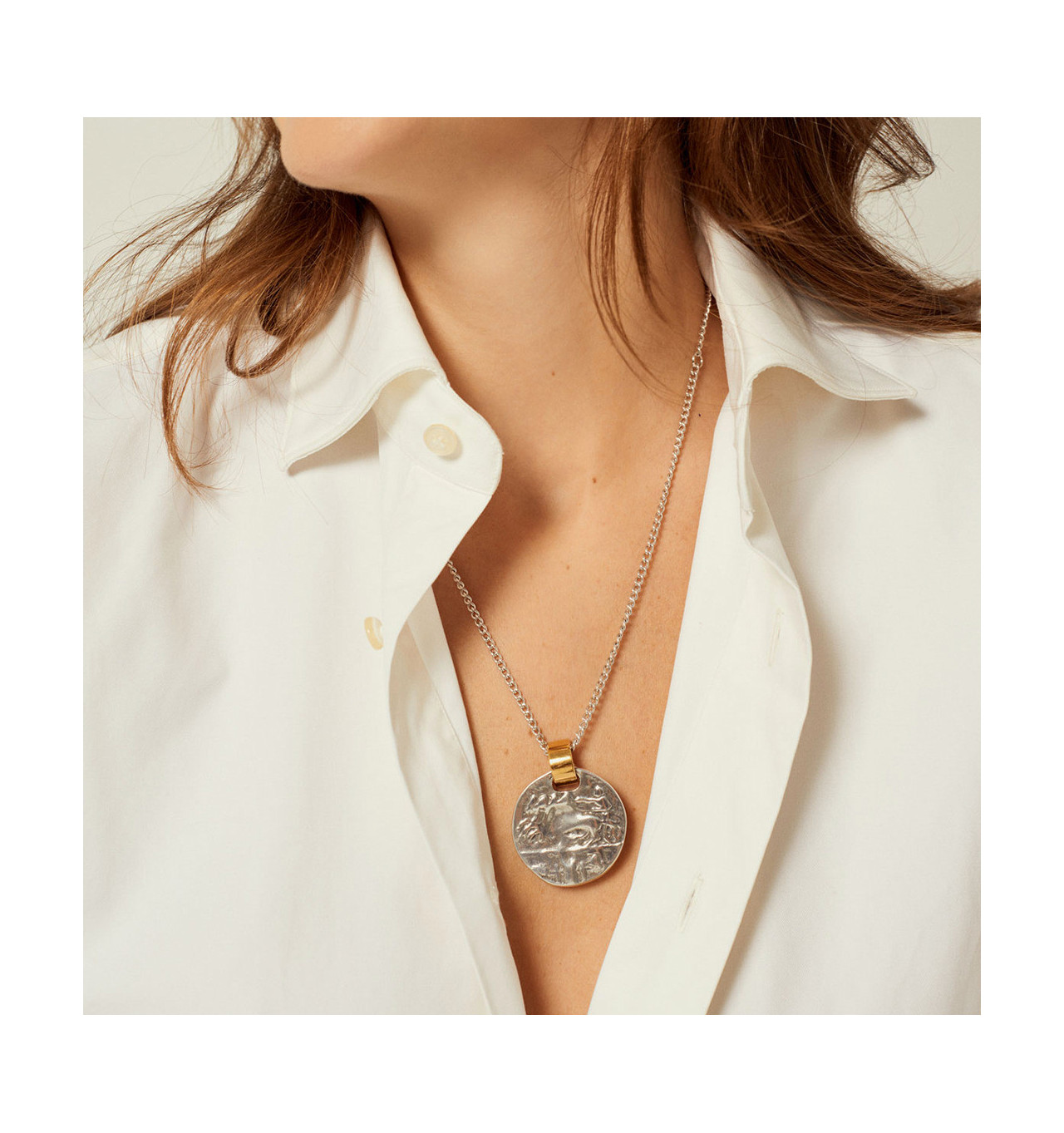 cxc-vainilla-collier-pendentif-rond-doré-argenté-bijoux totem