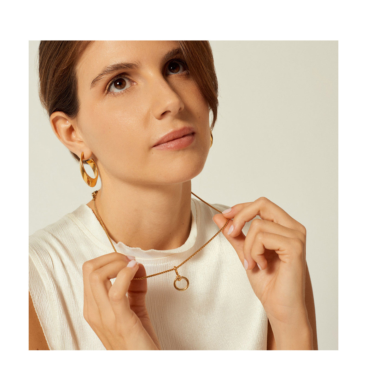 cxc-vainilla-collier-pendentif-anneau-plaqué or-bijoux totem