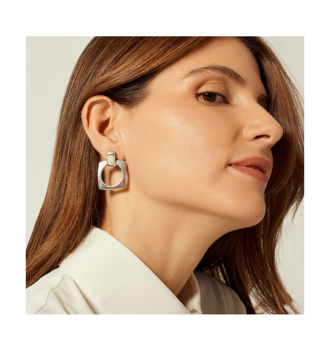cxc-vainilla-boucles d'oreilles-carrées-plaquées-argent-bijoux totem